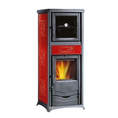 Ιταλική ξυλόσομπα με φούρνο La Nordica Rossella Plus Forno Evo red, 9.1kW - Σύγκριση Προϊόντων