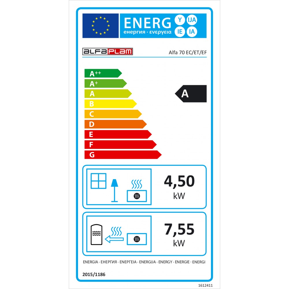 Μασίνα ξύλου με φούρνο Alfa Plam Alfa 70 ET, 12.7kW | Μασίνες | Ξύλο |