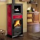 Ιταλική ξυλόσομπα με φούρνο La Nordica Rossella Plus Forno Evo red, 9.1kW | Ιταλικές ξυλόσομπες και Ενεργειακά τζάκια |  |