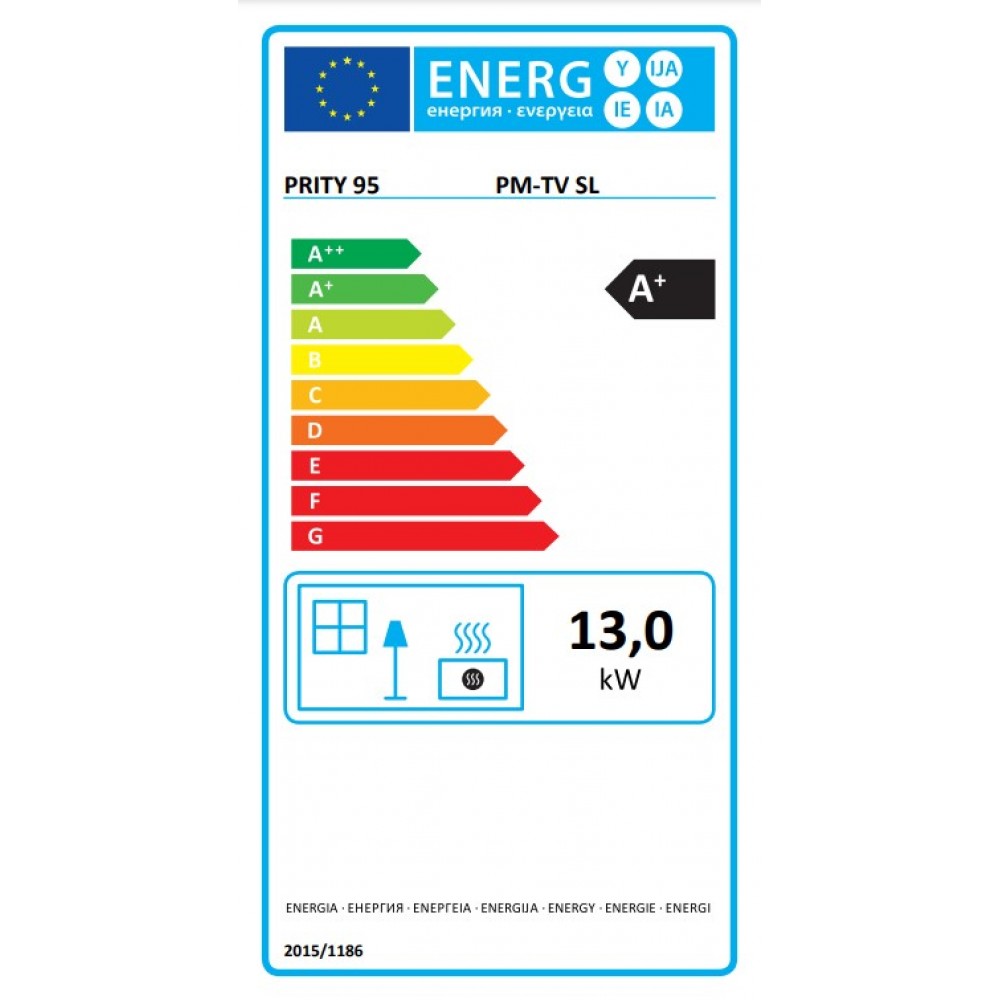 Ξυλόσομπα Prity PM TV, 13kW | Σόμπες ξύλου | Ξυλόσομπες |