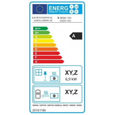 Ξυλόσομπα Zvezda 1 Eko, 6.9 kW - Ξυλόσομπες